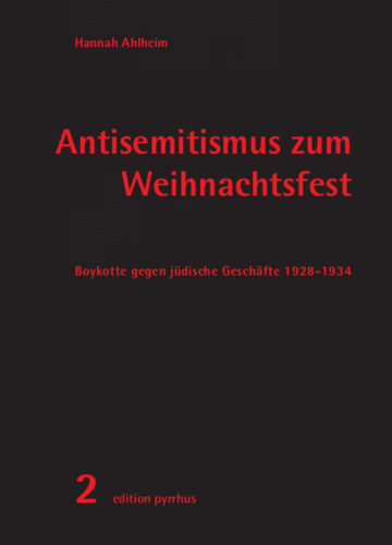 Hannah Ahlheim: Antisemitismus zum Weihnachtsfest